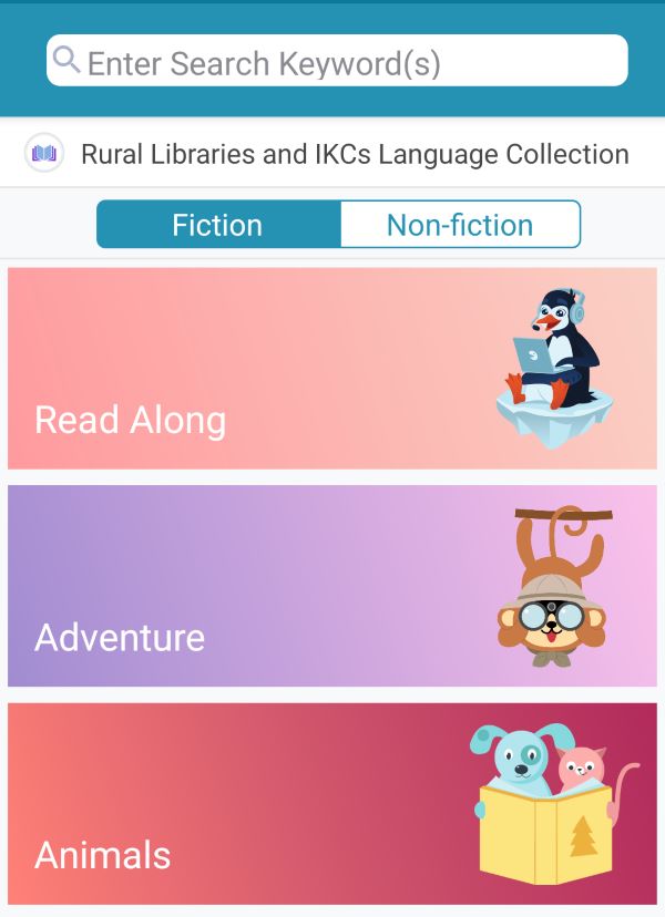 Screencapture of CloudLibrary Kids Mode logo